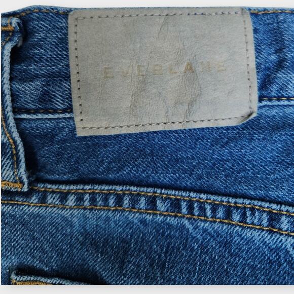 Everlane Jeans Women's 33"x25.5" The Summer Slouch Button Fly Straight Tapered - Picture 6 of 8